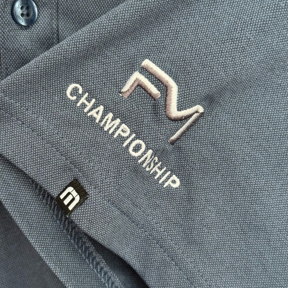 Travis Mathew Men's Blue Golf Shirt | Size XL | FM Championship - Picture 4 of 7